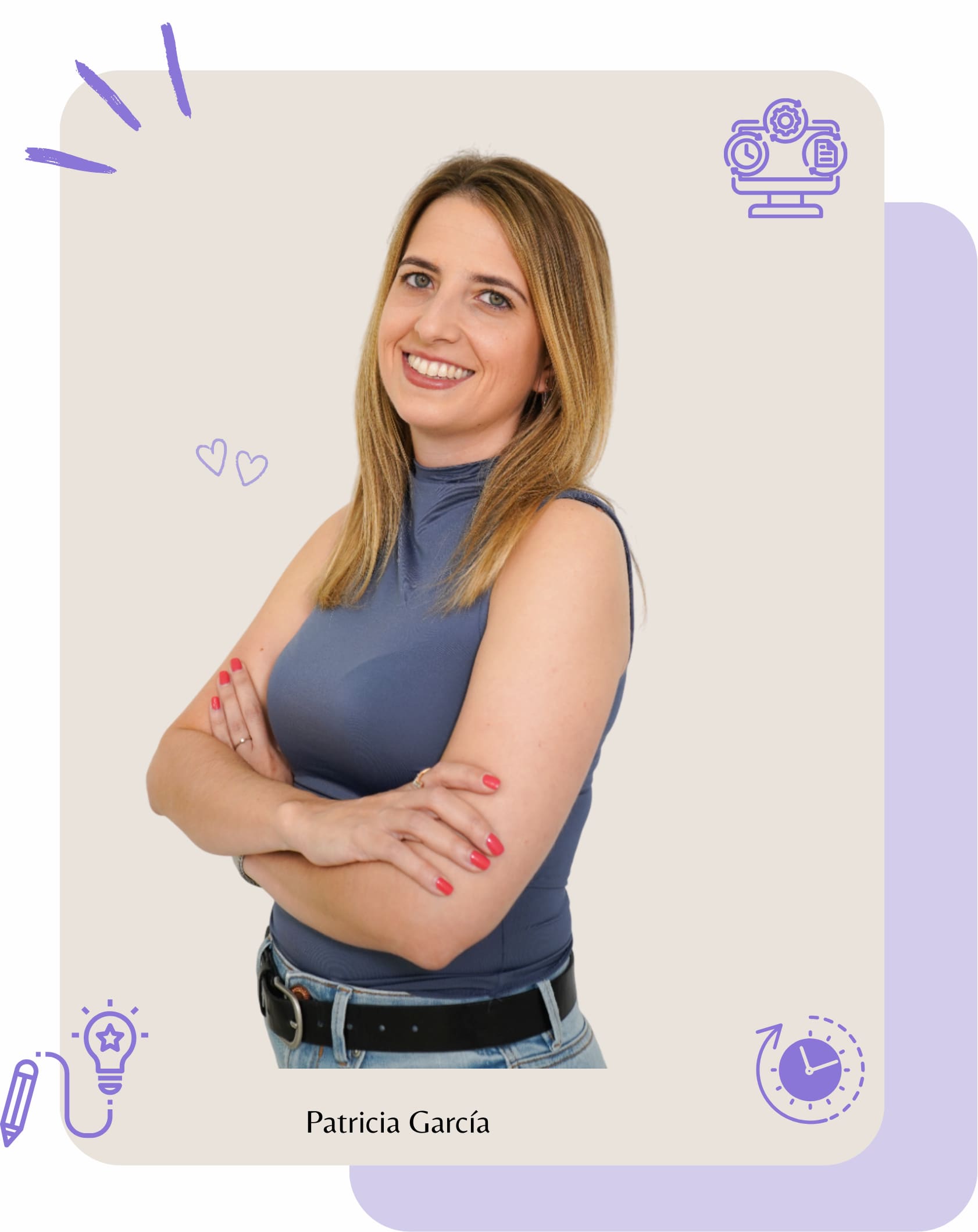 Patricia García, diseñadora web estratégica con fondo gráfico digital